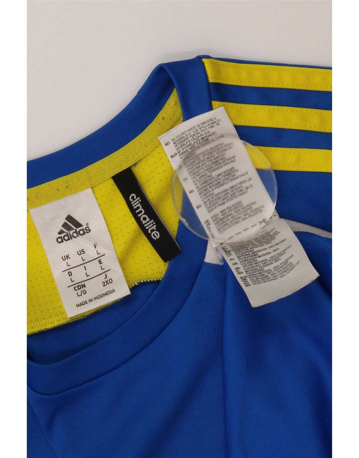 Adidas muška majica Climalite Top veliki plavi poliester u boji