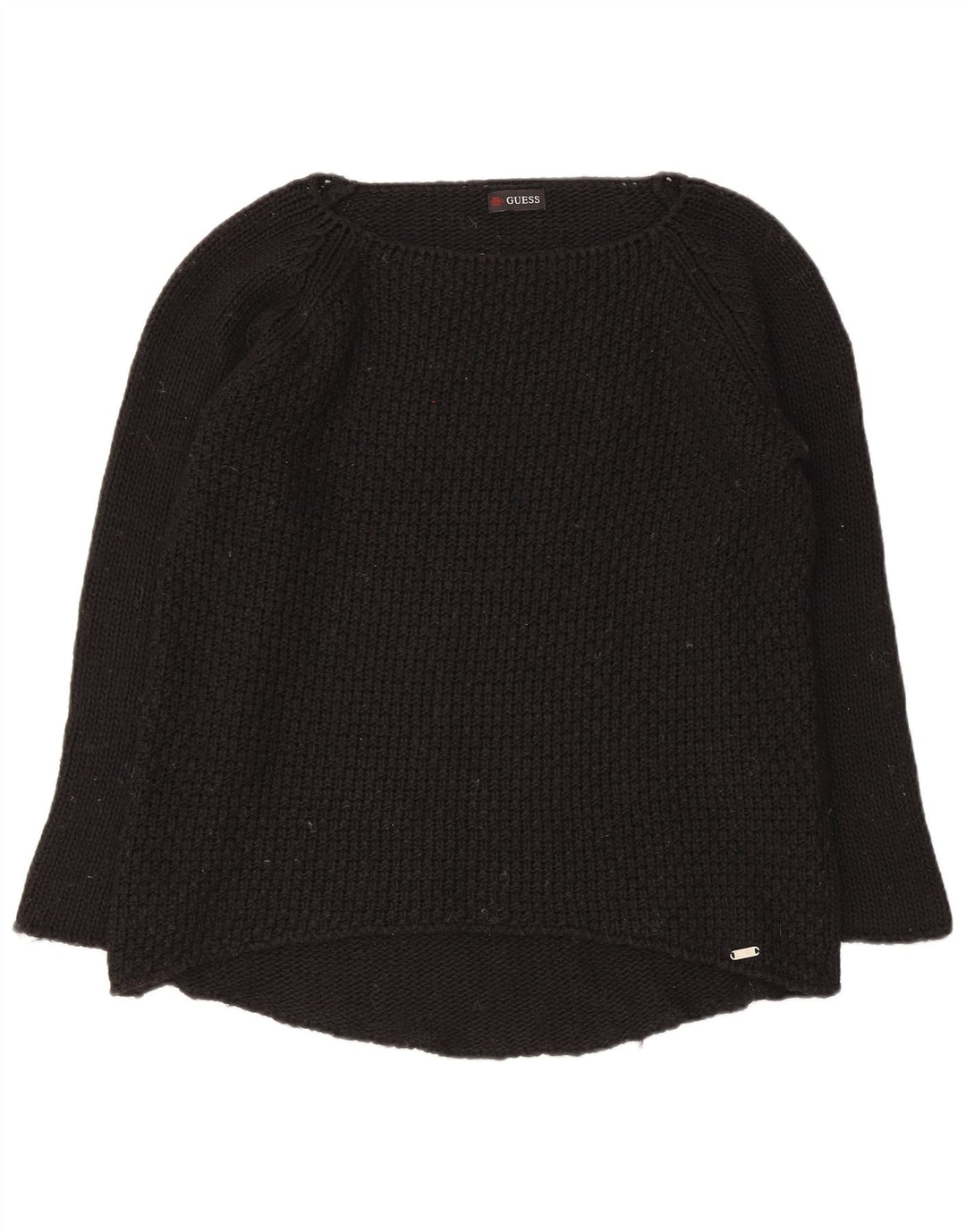 Guess ženski džemper s veznim izrezom UK 12 srednje crna