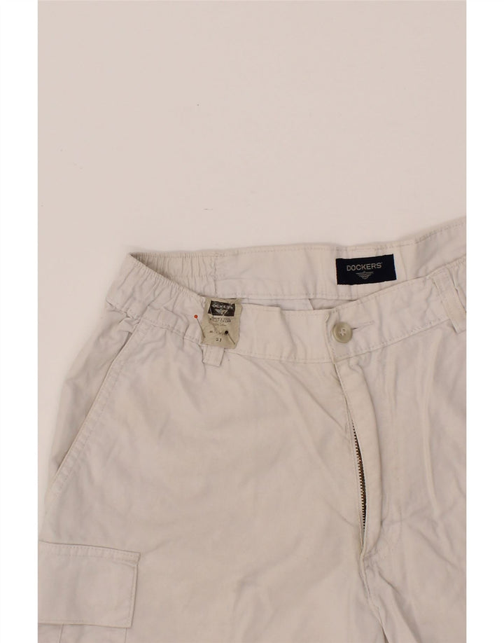 DOCKERS Mens Cargo Shorts  W31 Medium Off White Cotton Vintage Dockers and Second-Hand Dockers from Messina Hembry 
