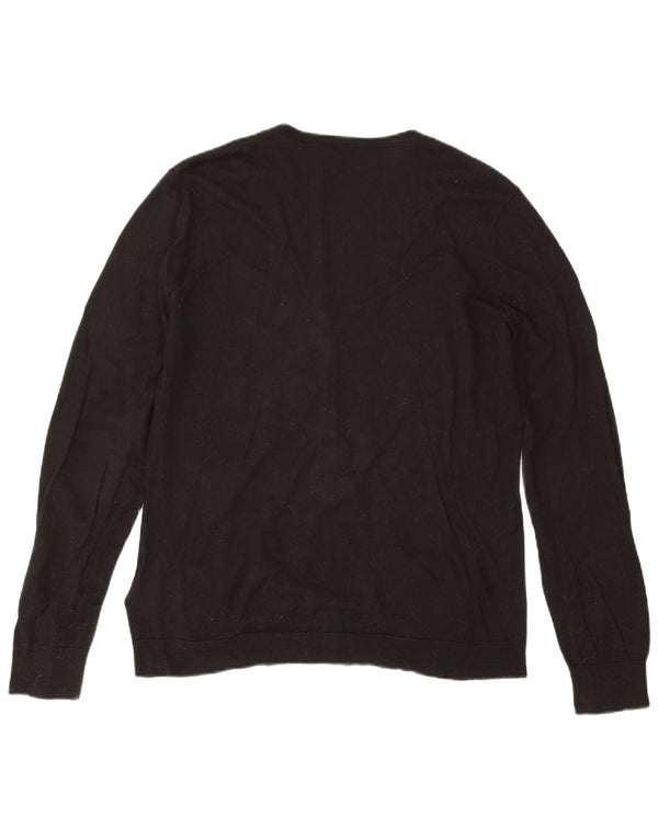 Ralph Lauren ženski kardigan pulover UK 18 XL crni pamuk