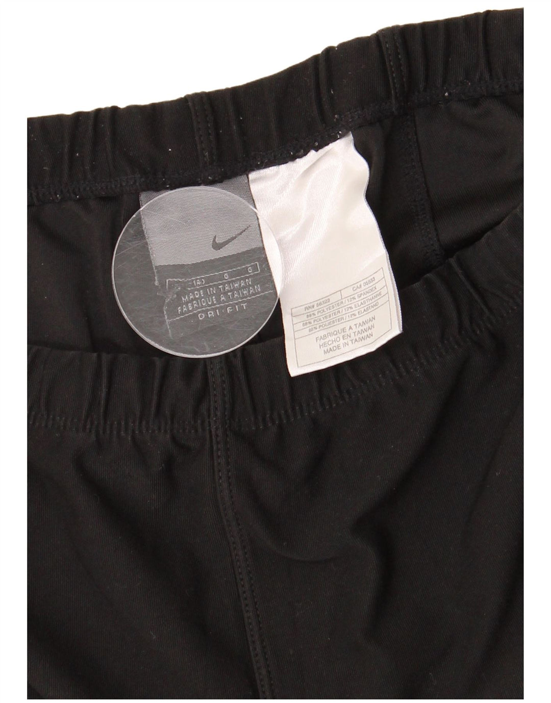 NIKE Ženske Dri Fit Trenirke Hlače UK 12 Srednji crni poliester