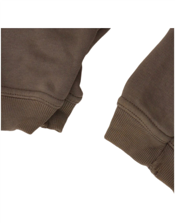 QUIKSILVER Ženska majica s kapuljačom s grafičkim patentnim zatvaračem UK 14 Veliki sivi pamuk