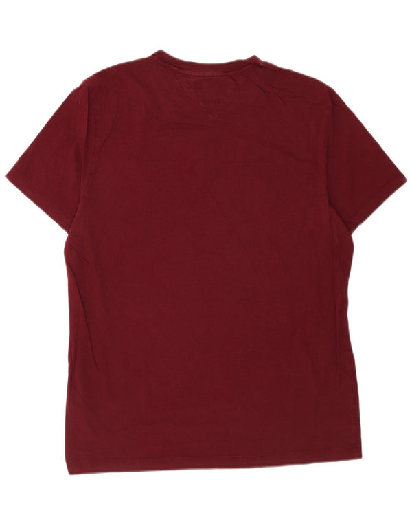 Tommy Hilfiger Muška majica kratkih rukava Slim Fit Large Burgundy Pamuk