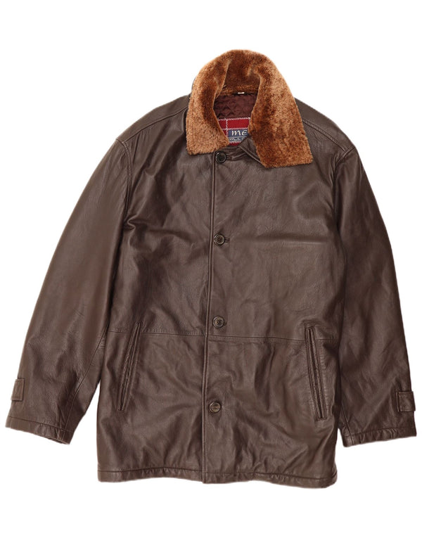Martin Eden muška kožna jakna IT 50 Large Brown Leather