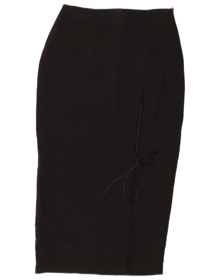 Zara ženska pencil suknja visokog struka srednje veličine W28 crni poliester