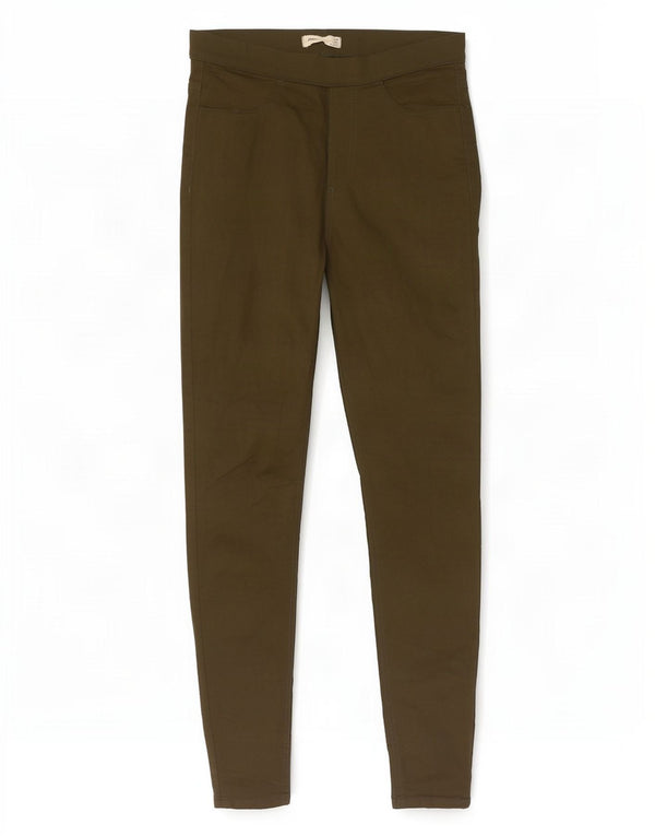 Marks & Spencer ženske jegging traperice UK 10 male W28 L30 kaki pamuk