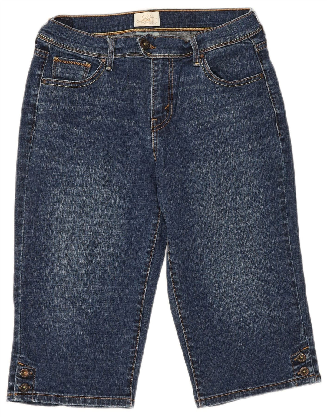 LEVI'S Womens Skimmer Denim Bermuda Shorts US 6 Medium W30  Navy Blue