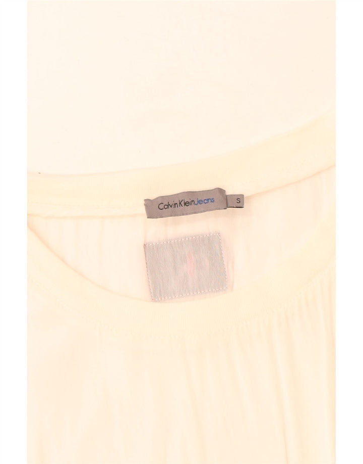 Calvin Klein Jeans Ženska bluza Top UK 10 Small Off White