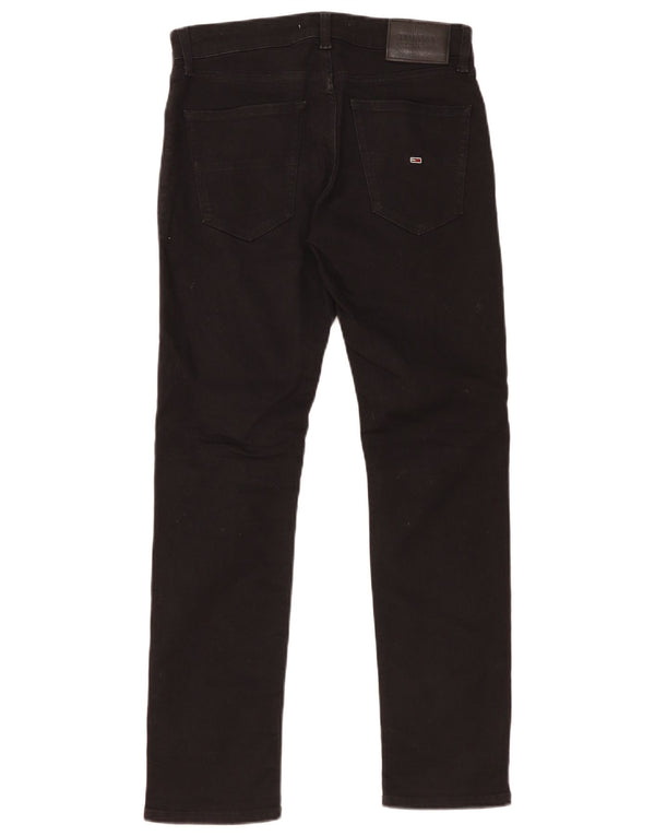 Tommy Hilfiger Mens Scanton Slim Jeans W30 L30 Crni pamuk
