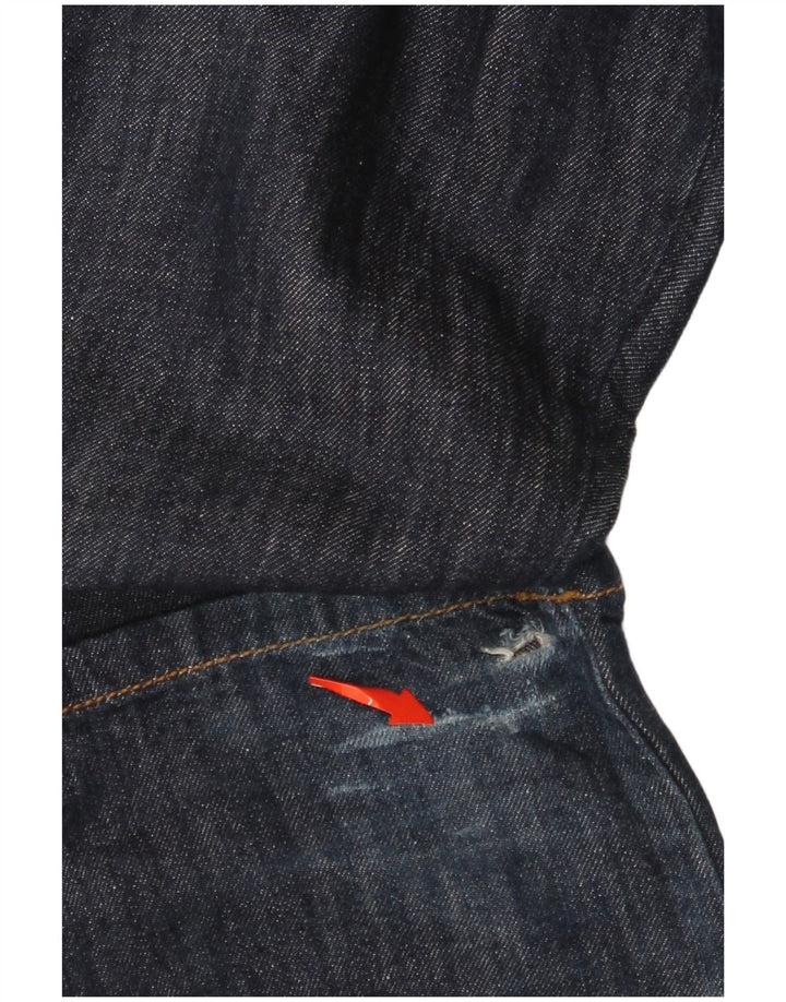 CALVIN KLEIN Ženske ravne traperice W27 L35 tamnoplavi pamuk