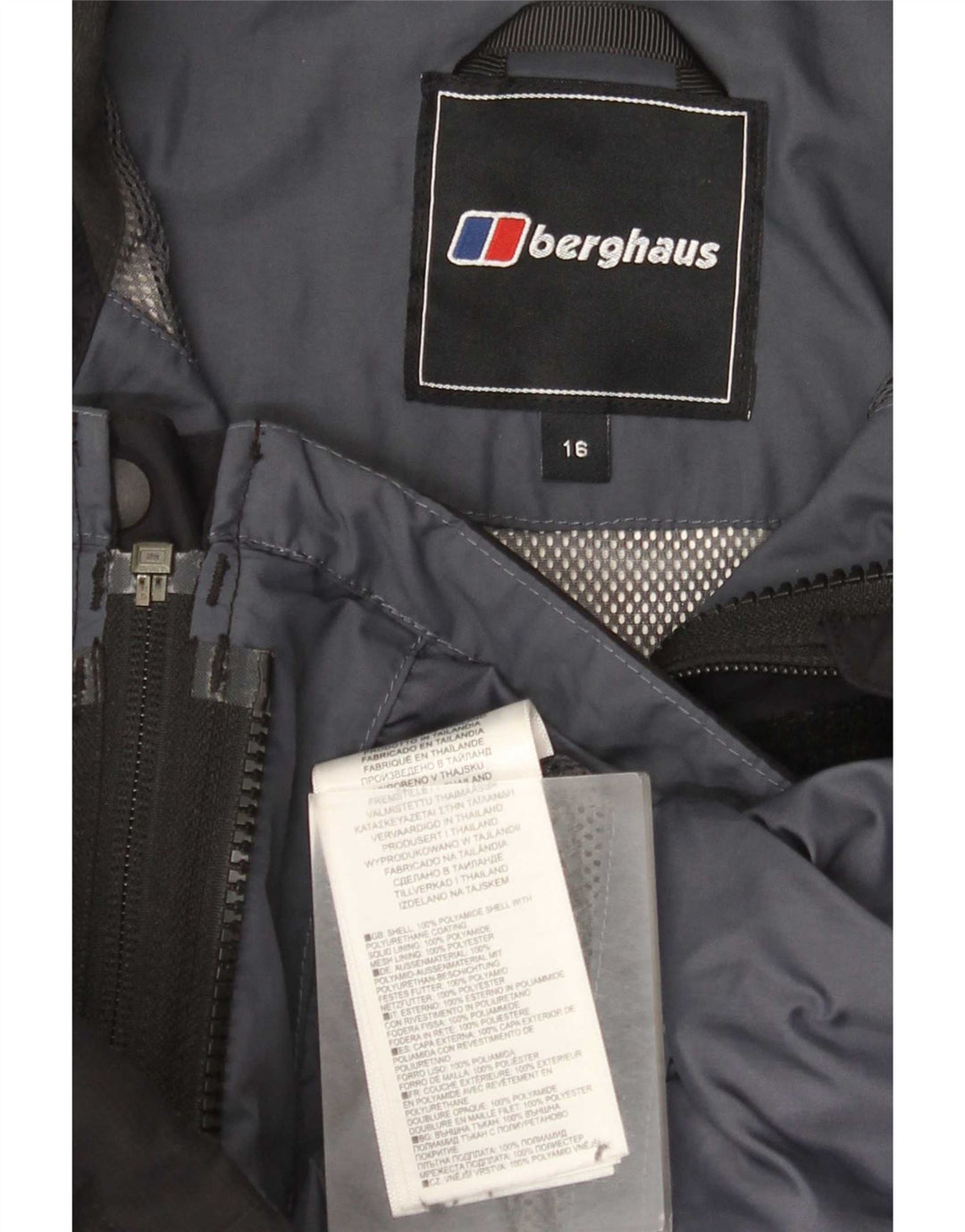 Berghaus ženska kišna jakna s kapuljačom UK 16 Veliki crni poliamid