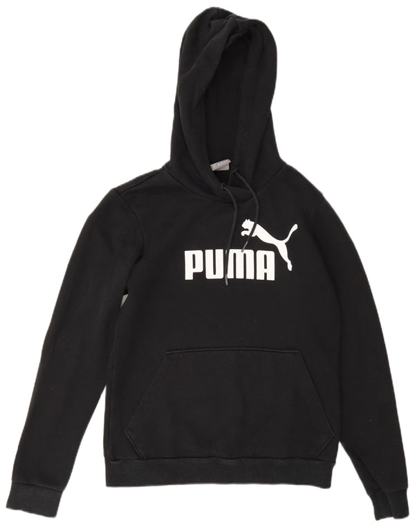 Puma ženska majica s kapuljačom s kapuljačom UK 10 mala crna pamuk