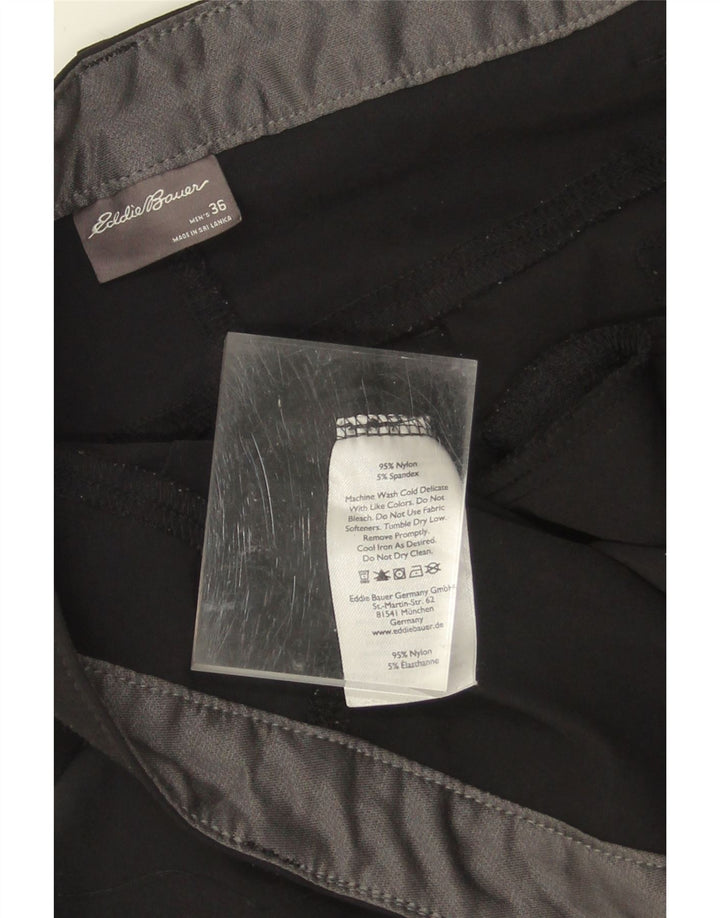 EDDIE BAUER Mens Cargo Shorts W36 Large  Black Nylon Vintage Eddie Bauer and Second-Hand Eddie Bauer from Messina Hembry 
