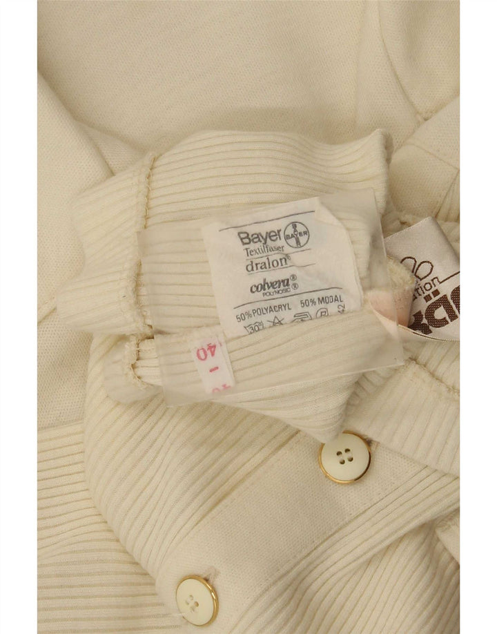 Karner ženski kardigan pulover kratkih rukava IT 40 Small Off White