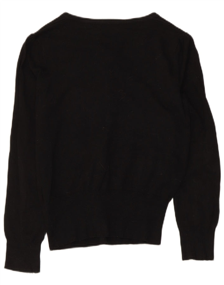 Marks & Spencer ženski kardigan pulover UK 8 Mala crna viskoza