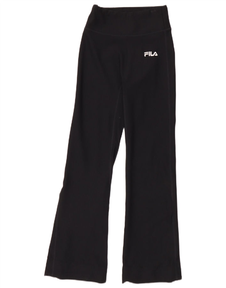 Fila Ženske hlače za trenirku UK 10 Male crne najlonske hlače