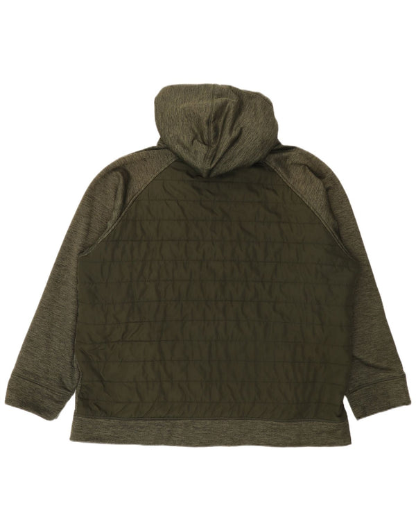 Reebok muška podstavljena jakna s kapuljačom UK 46 3XL Green Flecked