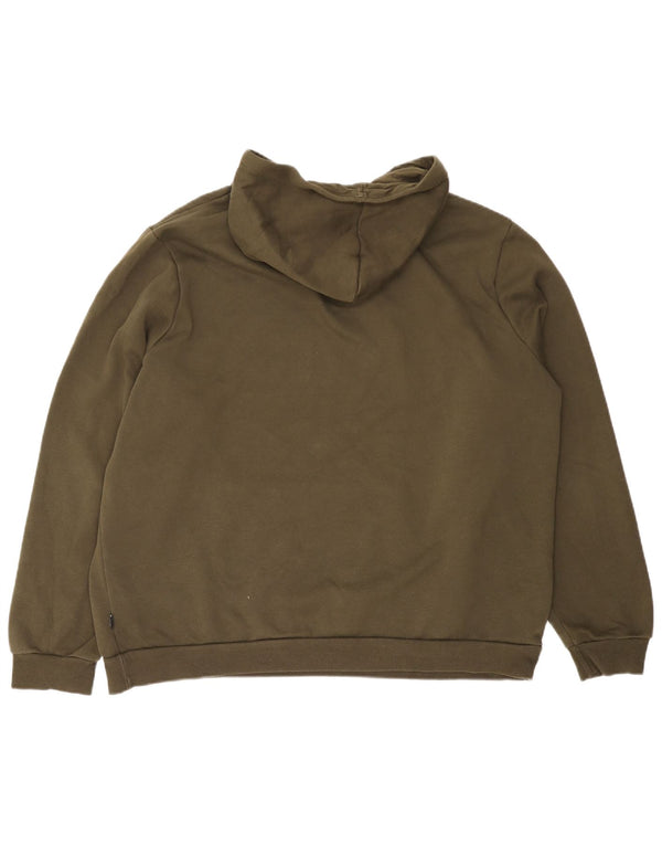 PUMA muška majica s kapuljačom s grafičkim motivima 2XL kaki pamuk