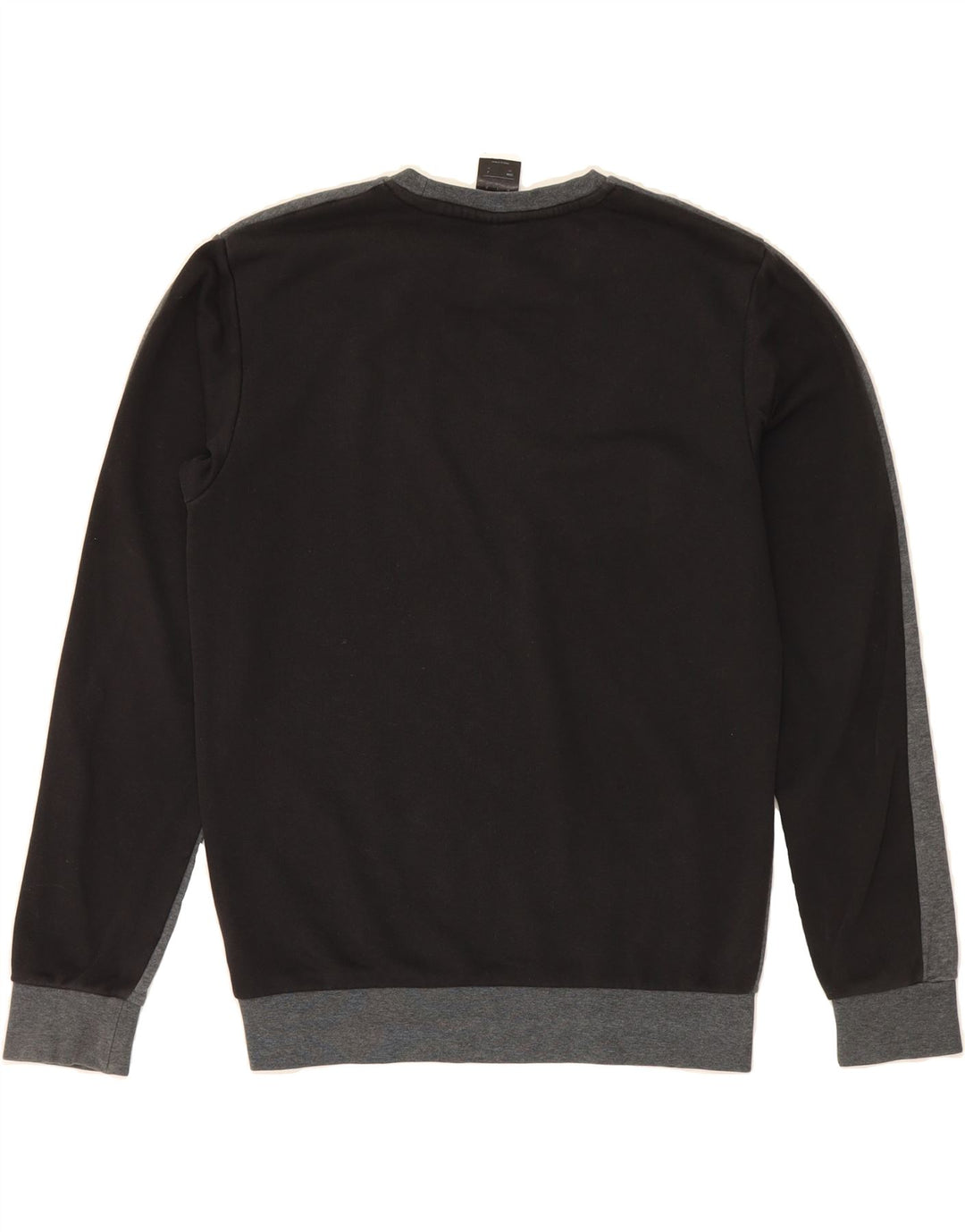 ADIDAS Mens Graphic Sweatshirt Jumper Small Grey Colourblock Cotton Vintage Adidas and Second-Hand Adidas from Messina Hembry 
