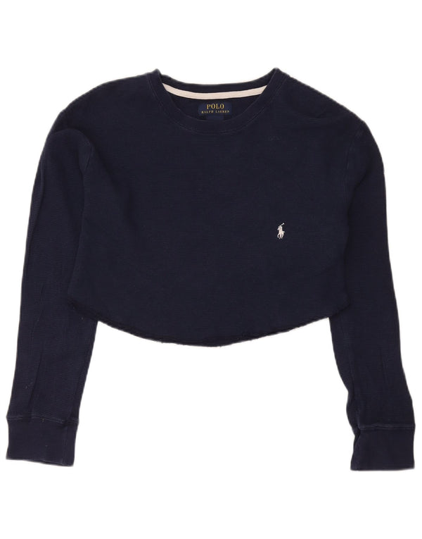 Polo Ralph Lauren ženski kratki rukav dugih rukava UK 18 XL tamnoplavi pamuk