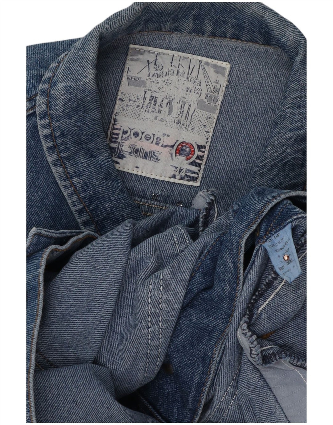 Pooh ženska traper jakna EU 44 XL plavi pamuk