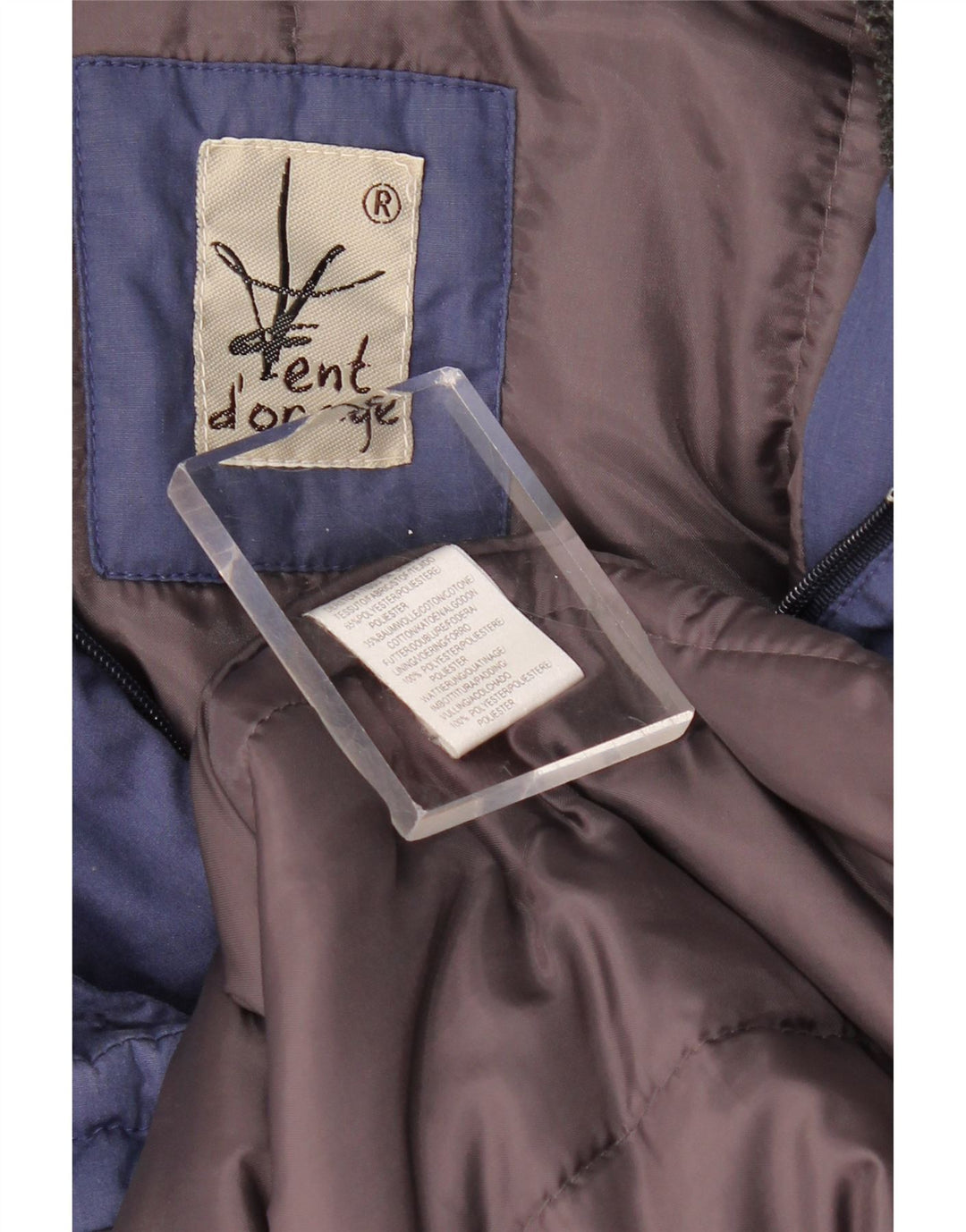 VINTAGE ženska jakna vjetrovka UK 20 2XL tamnoplavi poliester