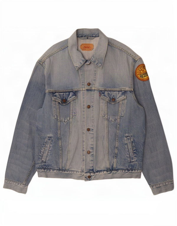 Levi's muška traper jakna Acid Wash Graphic UK 42 XL plavi pamuk