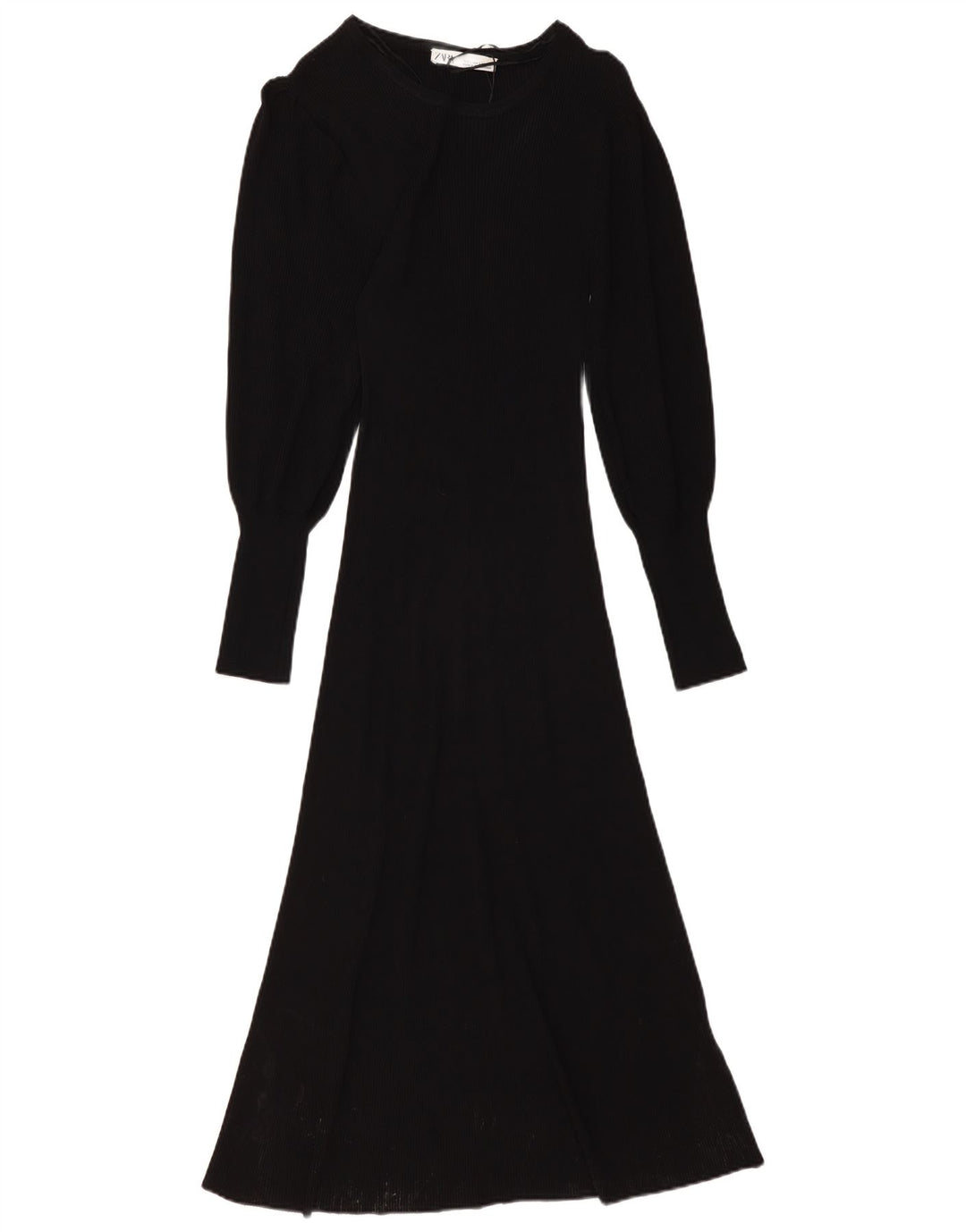 ZARA Ženska džemper haljina UK 6 Mala crna viskoza