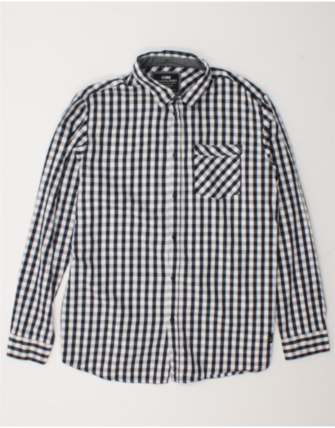 Jack & Jones muška košulja 2XL tamnoplavi pamuk od ginghama