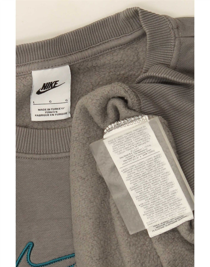 Veliki sivi pamuk Nike široka trenirka
