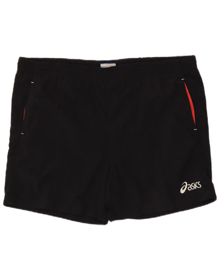 Velike crne muške sportske kratke hlače Asics
