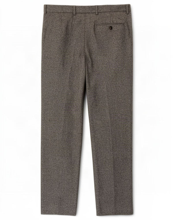 Marks & Spencer muške hlače ravnog odijela po mjeri W36 L29 sive fleke
