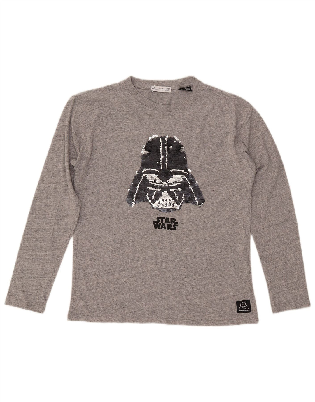 ZARA majica dugih rukava za djevojčice, 11-12 godina, sivi pamuk