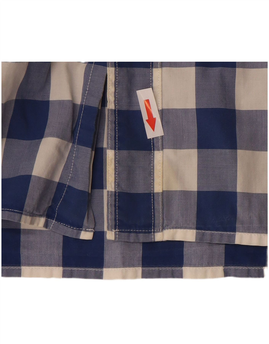 Levi's muška standardna košulja kratkih rukava srednje plavi pamuk od ginghama