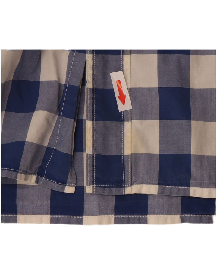 Levi's muška standardna košulja kratkih rukava srednje plavi pamuk od ginghama