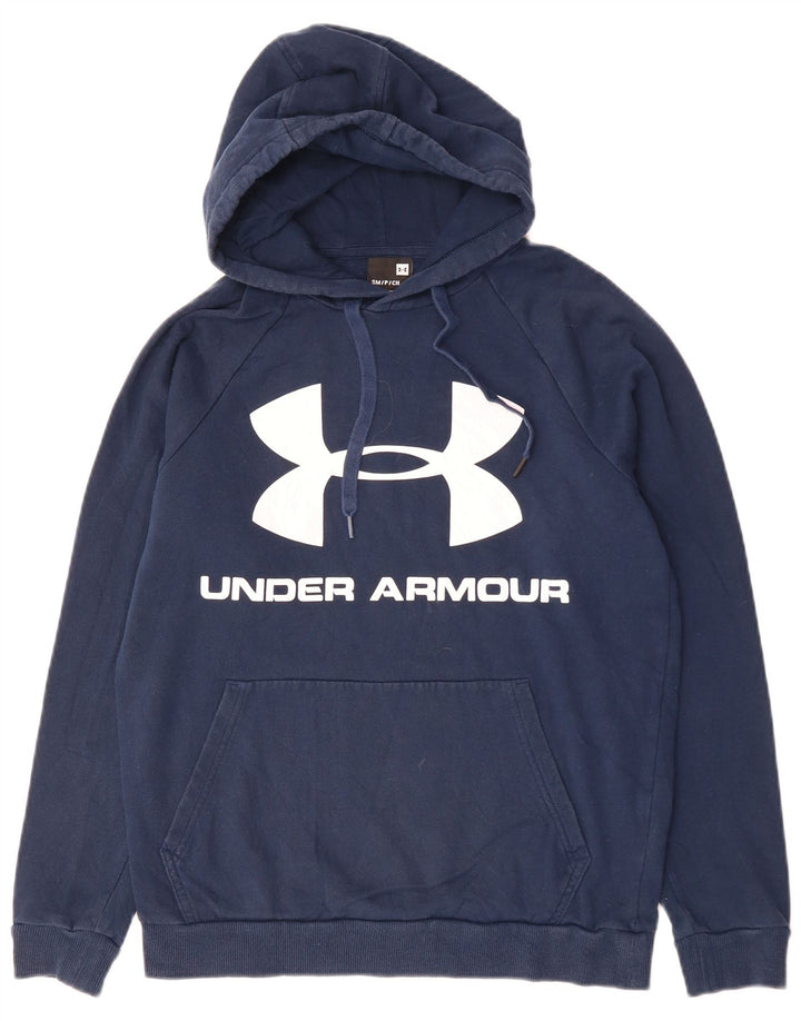 UNDER ARMOUR Muška majica s kapuljačom s kapuljačom, mali tamnoplavi pamuk