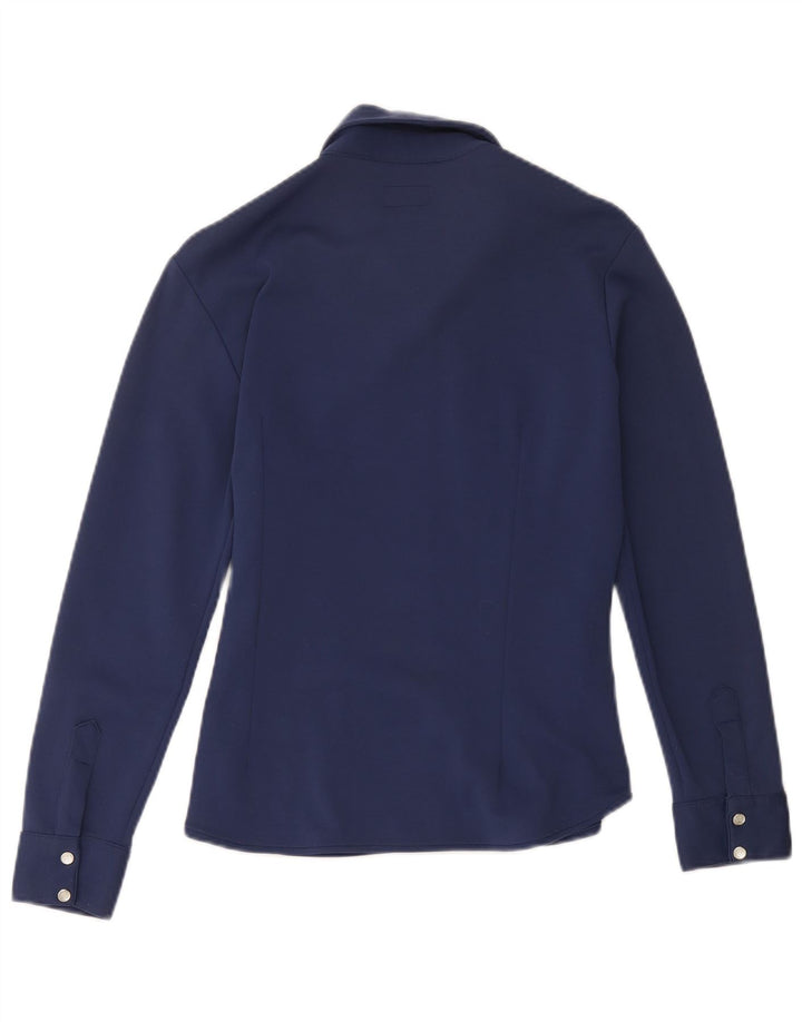 Casucci ženska košulja bluza UK 12 Srednji tamnoplavi najlon