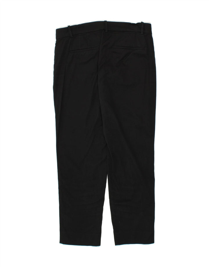 J. CREW Womens Straight Cropped Trousers US 6 Medium W30 L25 Black Vintage J. Crew and Second-Hand J. Crew from Messina Hembry 