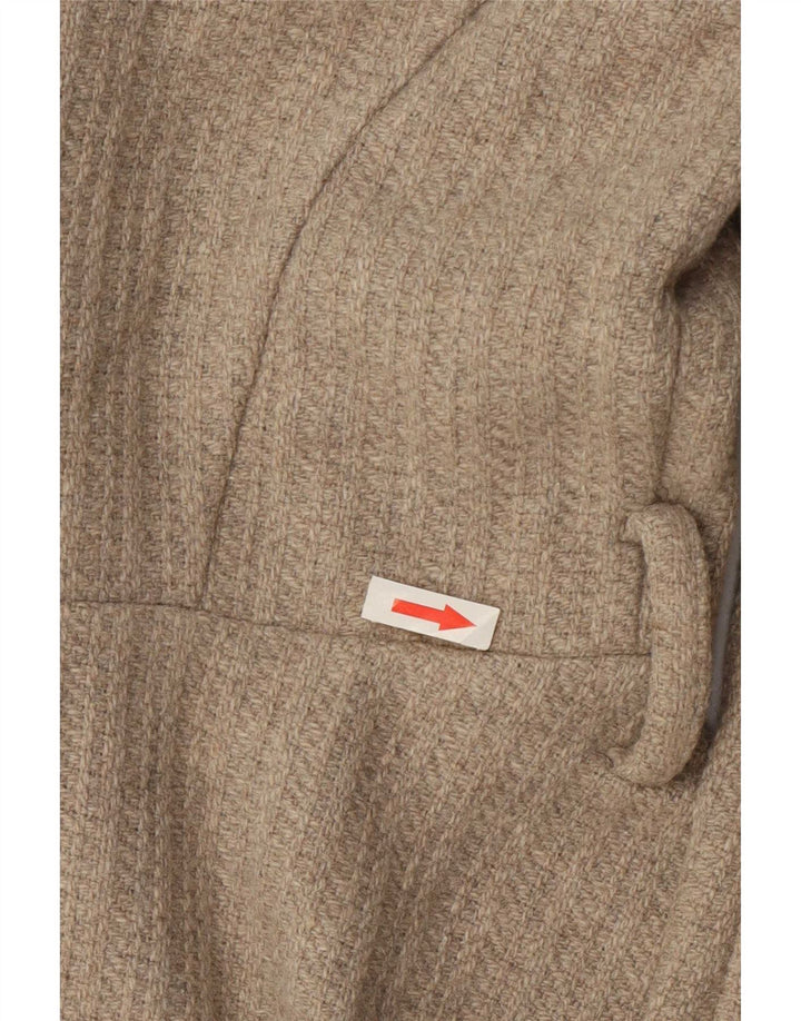 Oasis ženski preveliki otvoreni kaput UK 10 Small Beige Wool