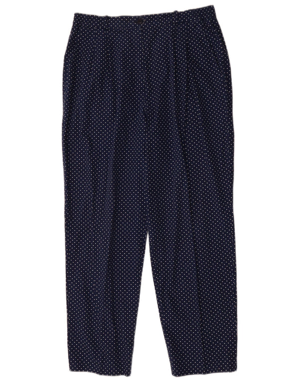 Peter Hahn ženske chino hlače s klinovima UK 18 XL W36 L29 tamnoplave na točkice