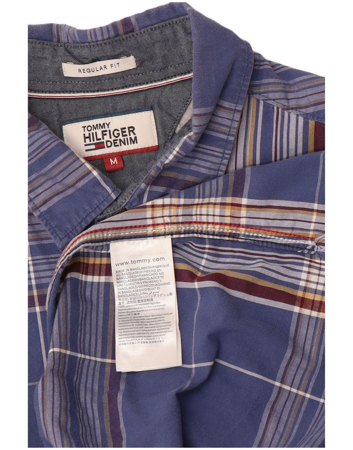 Tommy Hilfiger muška košulja standardnog kroja srednje plave pamučne kare