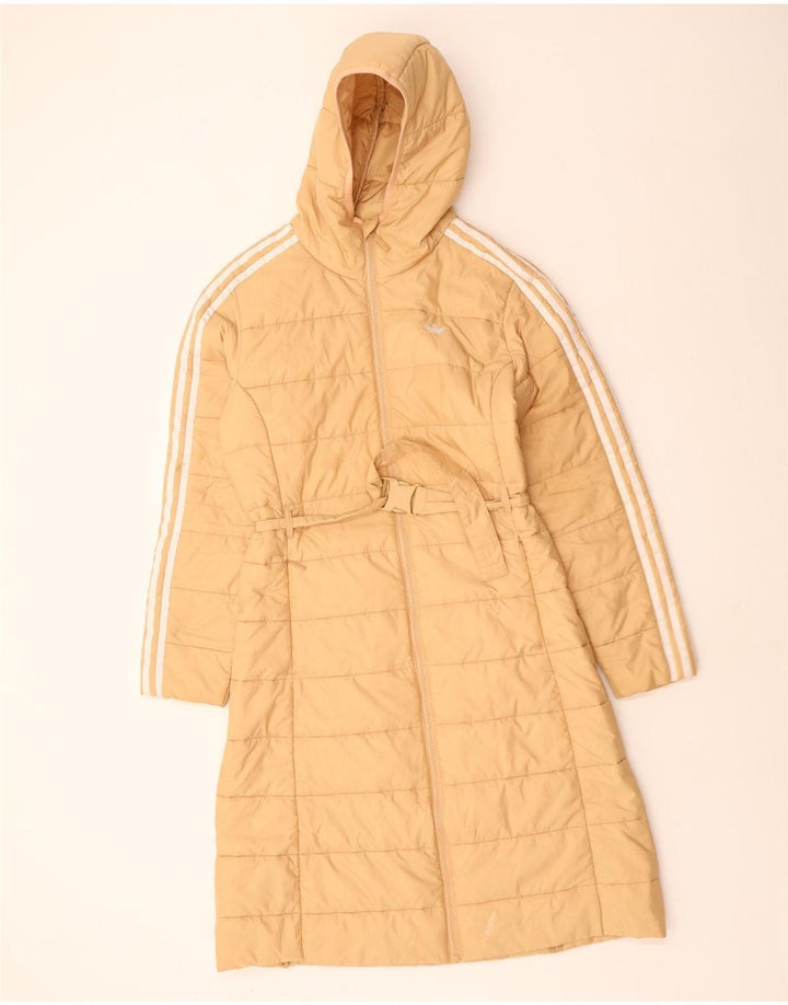 Adidas ženski podstavljeni kaput s kapuljačom UK 10 Small Beige Poliester