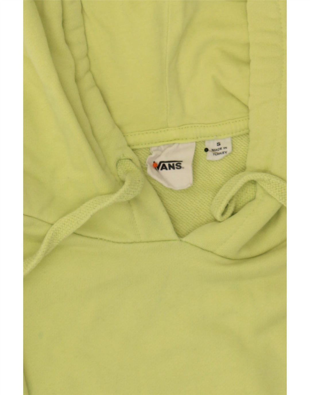 VANS Mens Hoodie Jumper Small Green Cotton Vintage Vans and Second-Hand Vans from Messina Hembry 