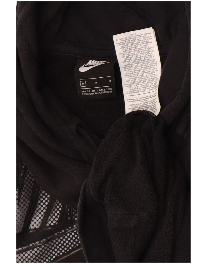 Nike muška majica s kapuljačom srednje veličine, crni pamuk