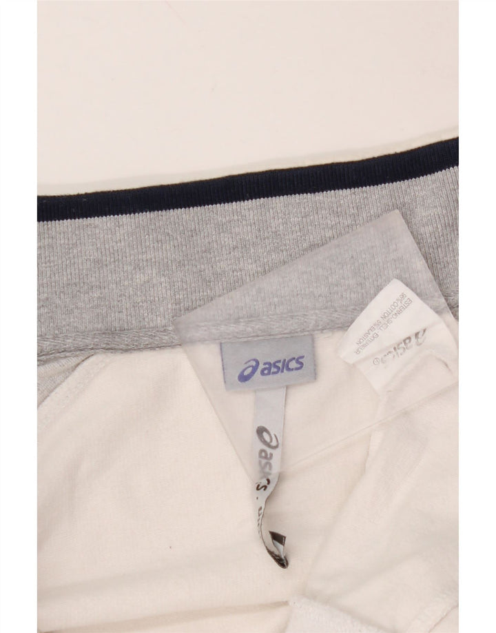 ASICS ženska gornja jakna za trenirku UK 14 srednje bijele boje