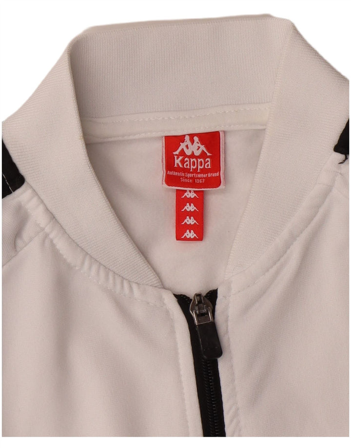 Gornja jakna trenirke KAPPA za djevojčice 11-12 godina Mala bijela