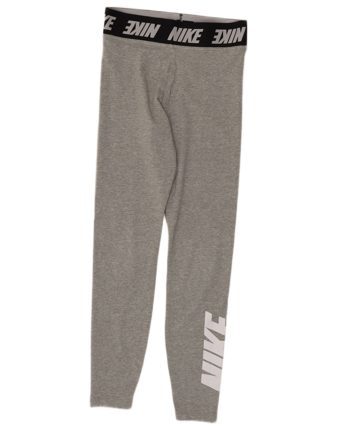 NIKE Womens Graphic Leggings Small  Grey Cotton