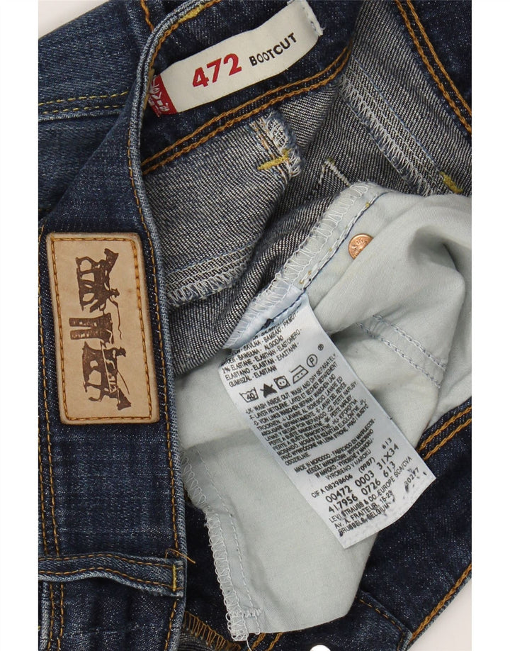 LEVI'S ženske 472 traperice niskog struka W31 L34 plavi pamuk