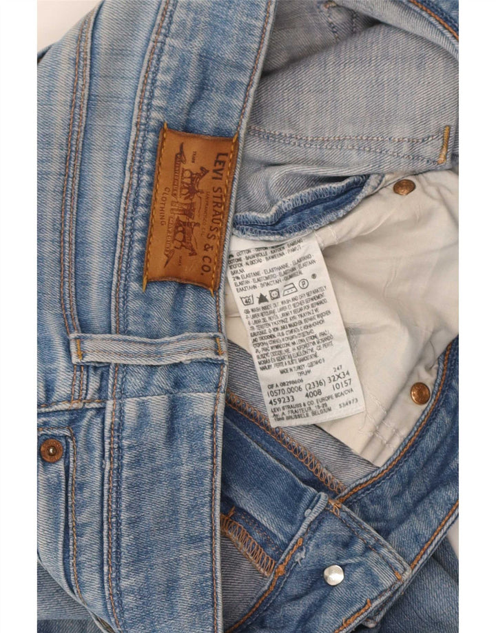 Levi's ženske ravne traperice 570 W34 L29 plavi pamuk
