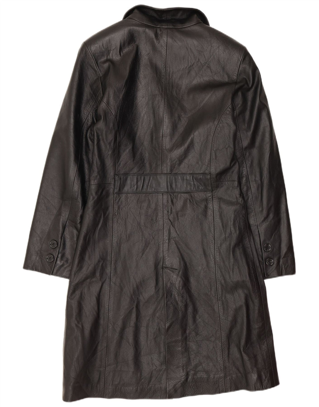 Vintage ženski kožni kaput IT 40 Mali crni kožni